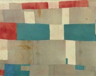 Blocks and Strips work-clothes quilt Missouri Pettway 1942 Cotton, corduroy, sacking material 90" x 69" From The Quilts of Gee's Bend Tinwood Books, 2002 Courtesy of Matt Arnett