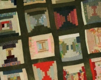 Bricklayer – sampler variation Loretta Pettway 1958 Cotton and corduroy 82\" x 78\" From Gee\'s Bend: The Architecture of the Quilt Paul Arnett, Tinwood Books, 2006  Courtesy of Matt Arnett Photo by Pitkin Studio