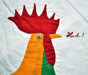 Rooster Quilt (detail) - Photo curtesy of Bill Volckening