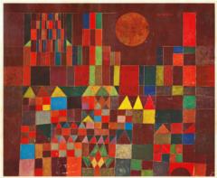 Castle and Sun (1928) - painting by Paul Klee, oil on canvas