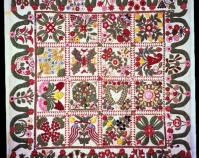 Album Quilt Maker unknown c. 1845-1855 Cotton 108\" x 98\" Collection of Jane and Gerald Katcher