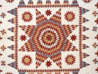 Star of Bethlehem or Lone Star (Hannah Huxley), 1832.  Cotton, 112 x 108 in