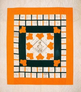 Presentation Quilt By the members of The Young Ladies Sewing Society for Susan Elizabeth Daggett, 1871.