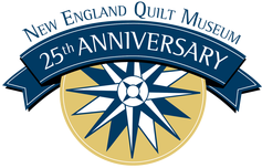 New England Quilt Museum 25th Anniversary Logo